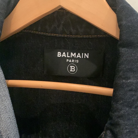 Balmain black denim jacket 40 - Picture 5 of 5